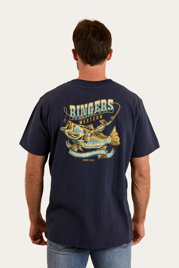 Ringers Western - Buckin Barra Loose Fit Tee - Navy