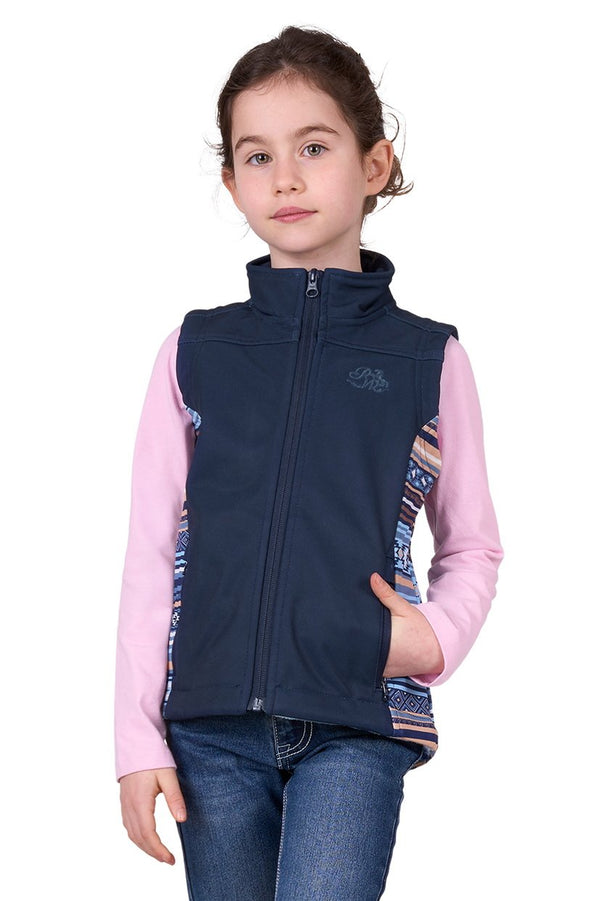 Pure Western - Kids - Misha Softshell Vest ~ Navy