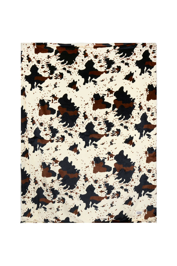 Pure Western - Snuggle Blanket - Cow Print