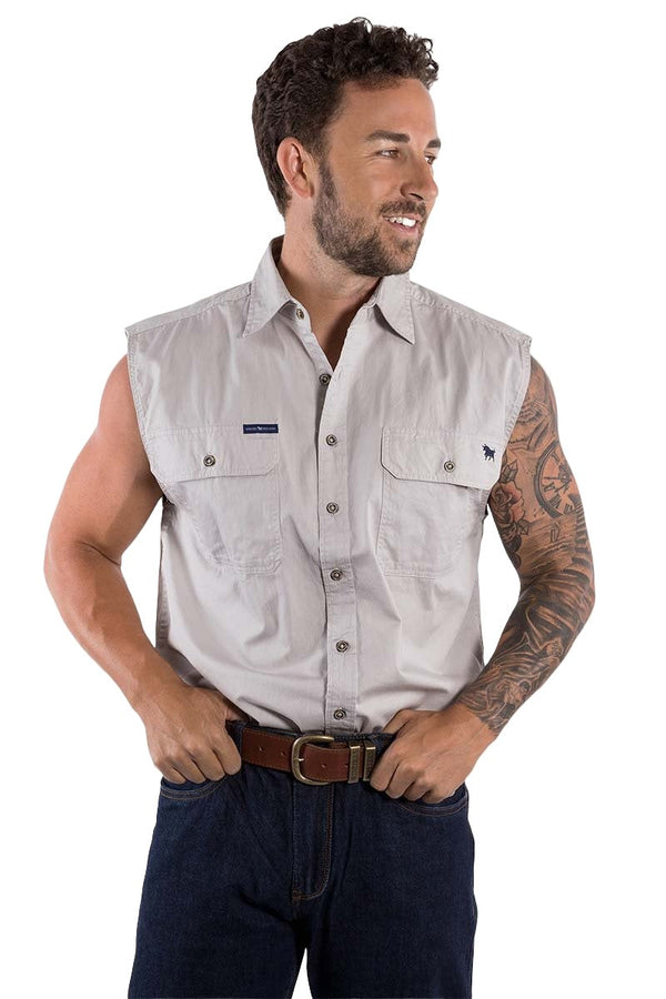 Ringers Western - Rob Roy Full Button Sleeveless - Beige