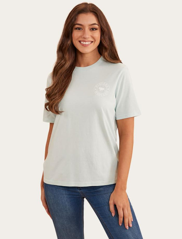Ringers Western - Signature Bull Loose Tee - Skylight