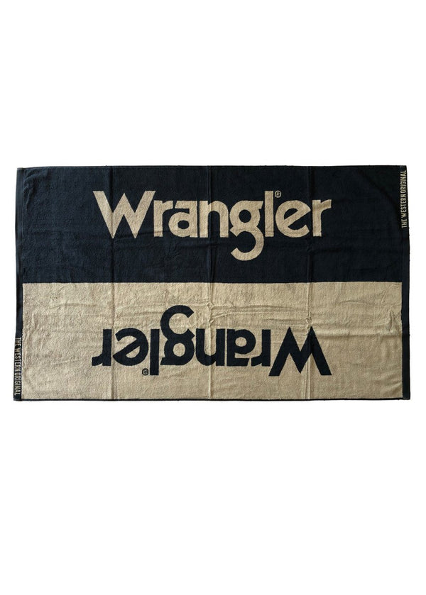 Wrangler - Towel - Wrangler Logo - Black/Tan