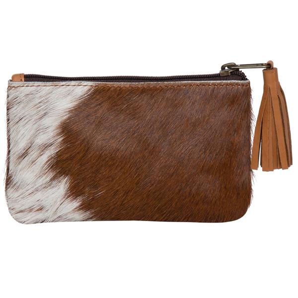 The Design Edge - Cowhide York Clutch Jersey - Tan