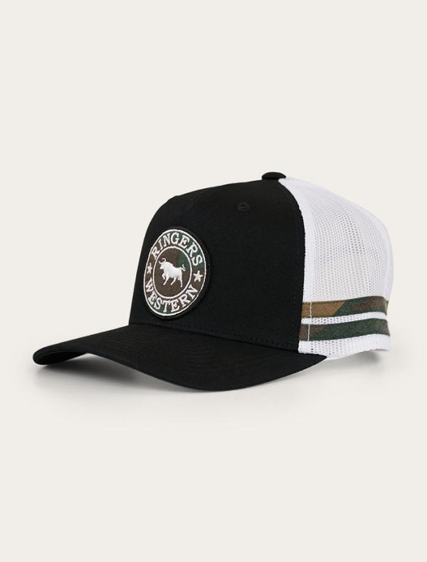 Ringers Western - Kids - Cap - Trucker - McCoy ~ Black/Camo