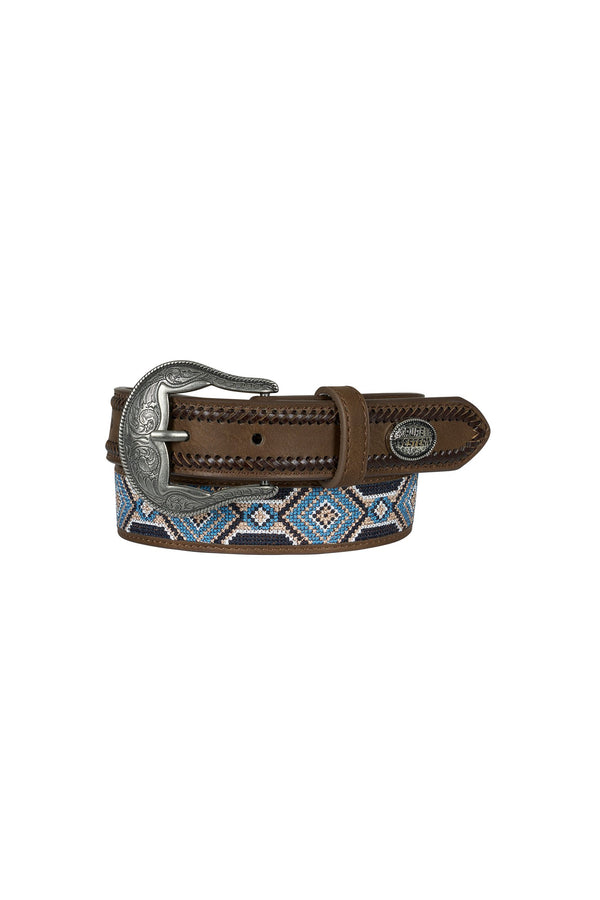 Pure Western - Kids - Warren Belt ~ Tan/Multi