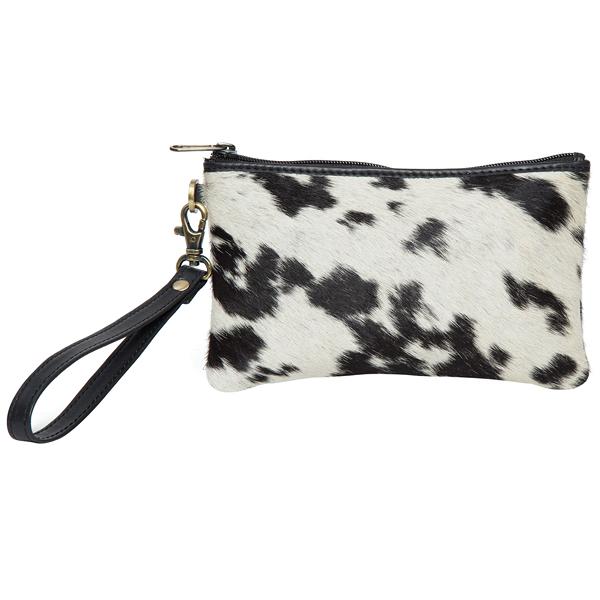 The Design Edge - Cowhide Toronto Clutch Jersey - Black