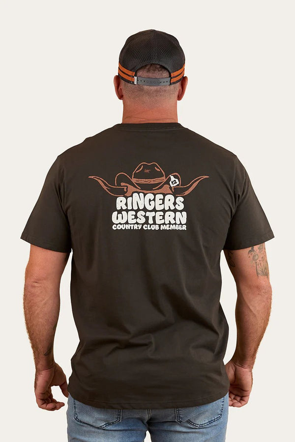 Ringers Western - Mens - Country Club Loose Tee - Charcoal