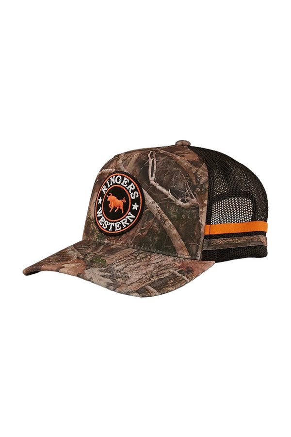Ringers Western - Cap - Trucker - McCoy - Camo/Orange
