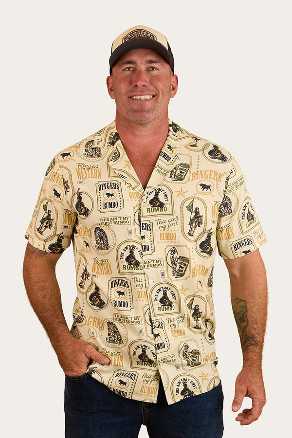 Ringers Western - Mens - Aint My First Rumbo Pub Shirt - OffWhite