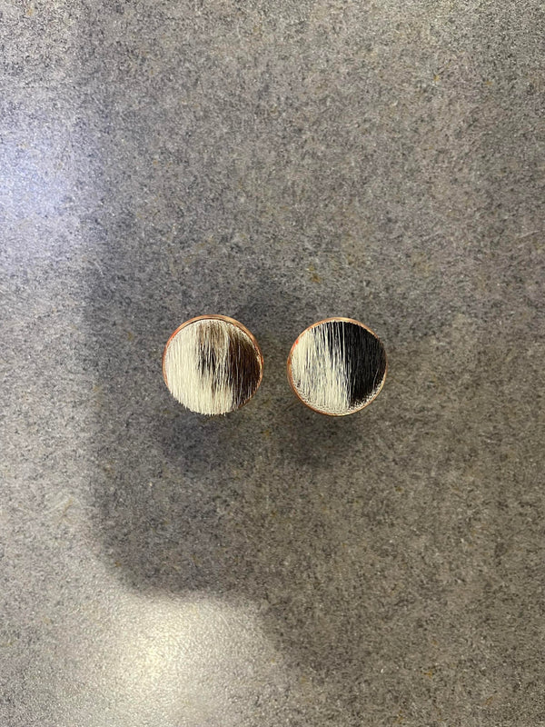 Paisley May - PMB Cowhide Stud - Rose Gold - 16mm