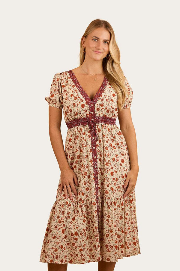 Ringers Western - Womens - Twyla Midi Dress - Off White