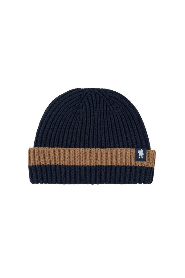 Thomas Cook - Kids - Beanie Fergus ~ Navy/Tan