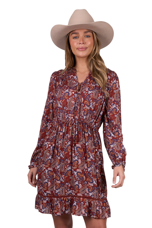 Pure Western - Womens - Brady Dress - Rust