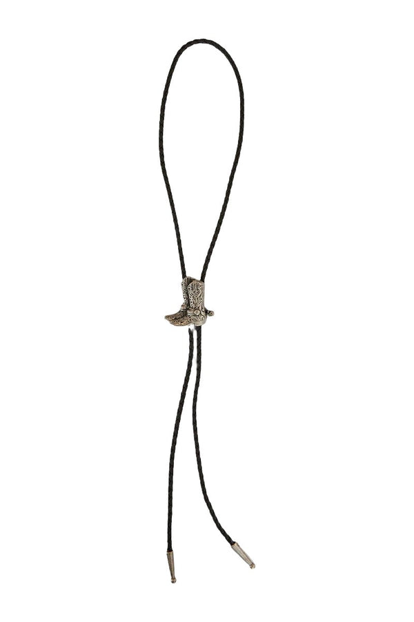 Ringers Western - Bolo Tie - Boots - Antique Silver