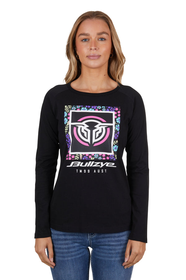 Bullzye - Logan L/S Raglan Tee - Black