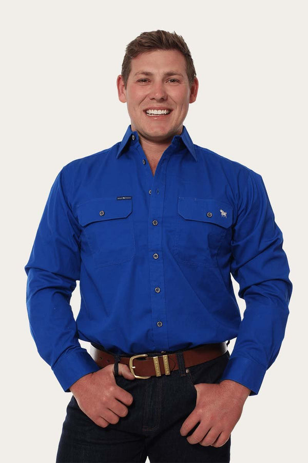 Ringers Western - King River Full Button Shirt - Royal