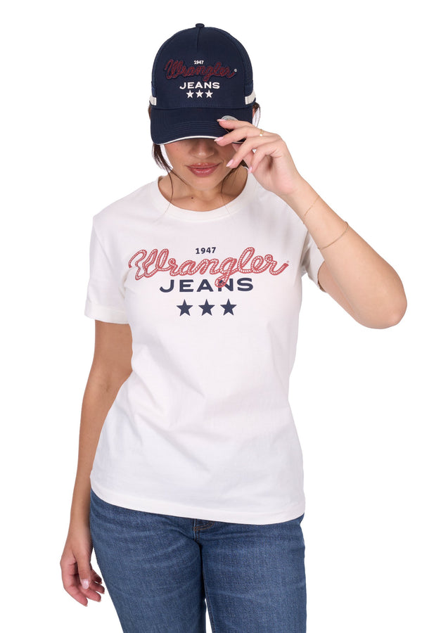 Wrangler - Womens - Piper Tee - Cream