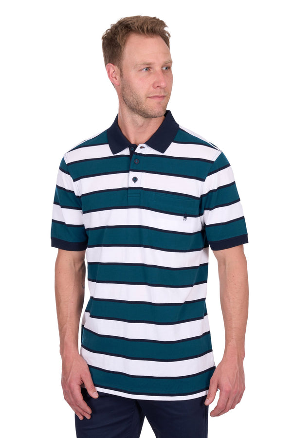 Thomas Cook - Mens - Ryan Polo - White/Ocean
