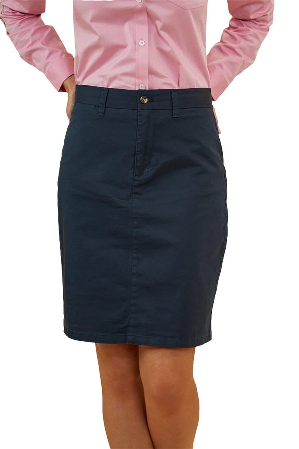 Ringers Western - Pippa Chino Skirt - Dark Navy