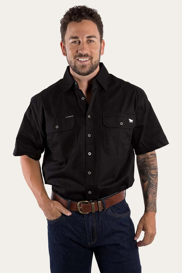 Ringers Western - Mens - Lake Argyle Full Button Shirt - Black