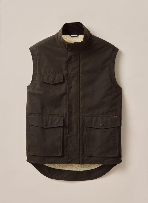 Driza-Bone - Unisex - Oilskin Jumbuck Vest - Heritage Brown