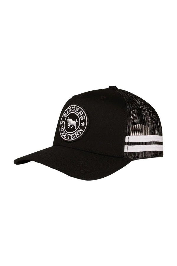 Ringers Western - Cap - Trucker - McCoy - Black/ White