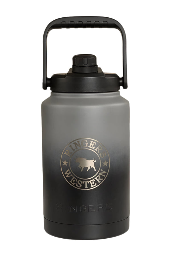 Ringers Western - Big Gulp 1Gallon Bottle - Black/Silv