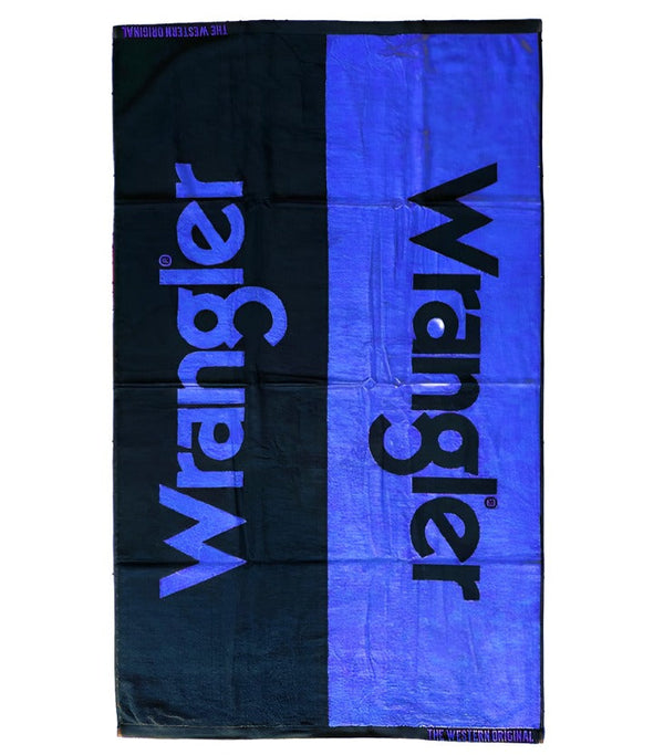 Wrangler - Towel - Wrangler Logo - Black/Cobalt
