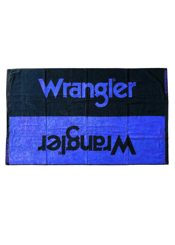 Wrangler - Towel - Wrangler Logo - Black/Cobalt