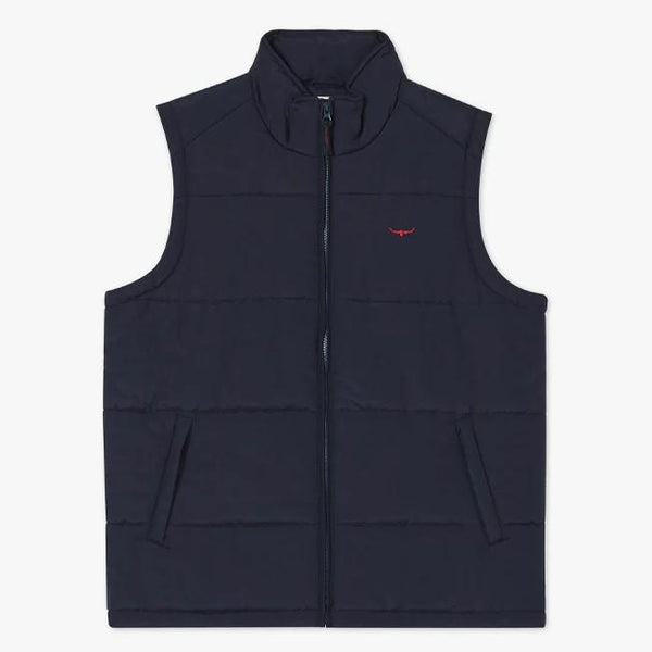 R.M.Williams - Patterson Creek Vest - Navy/Burgundy