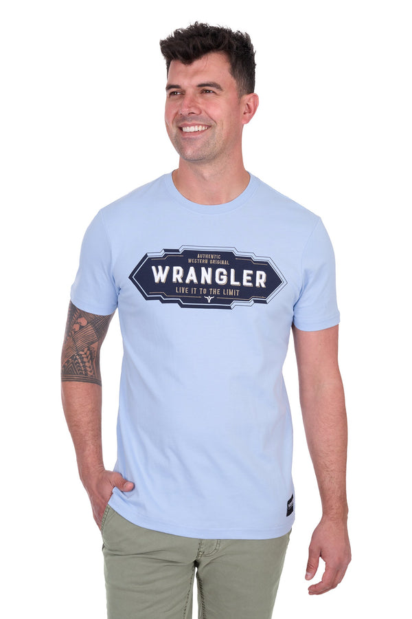 Wrangler - Mens - Roy T-Shirt - Light Blue
