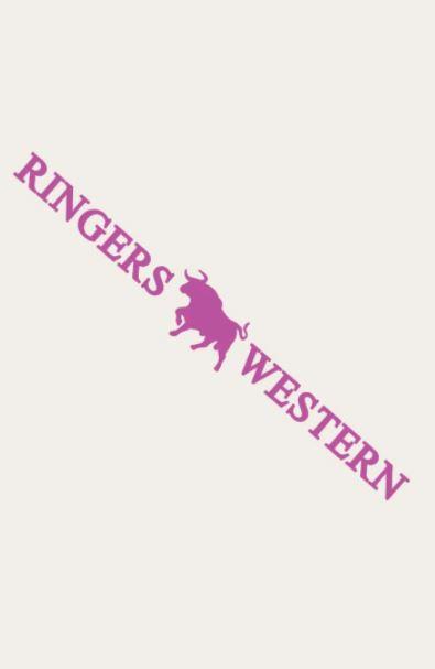 Ringers Western - Long Die Cut Sticker (Large) - Pink