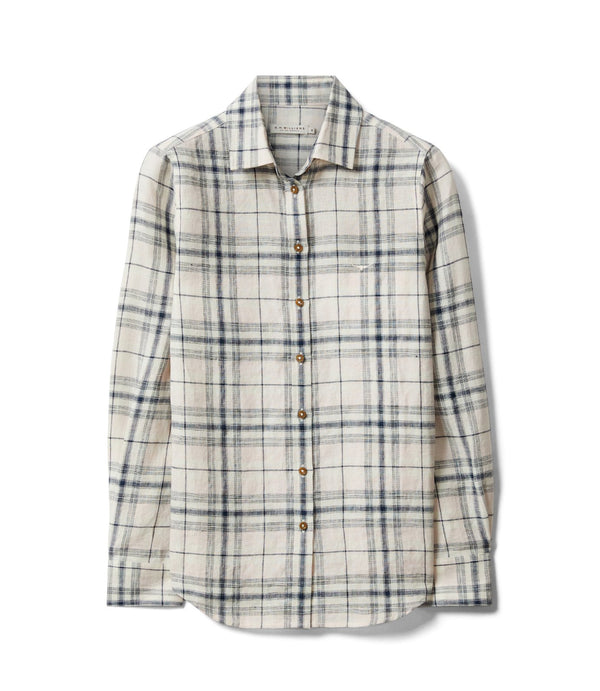 R.M.Williams - Womens - Olney Check Linen Shirt - Multicolour