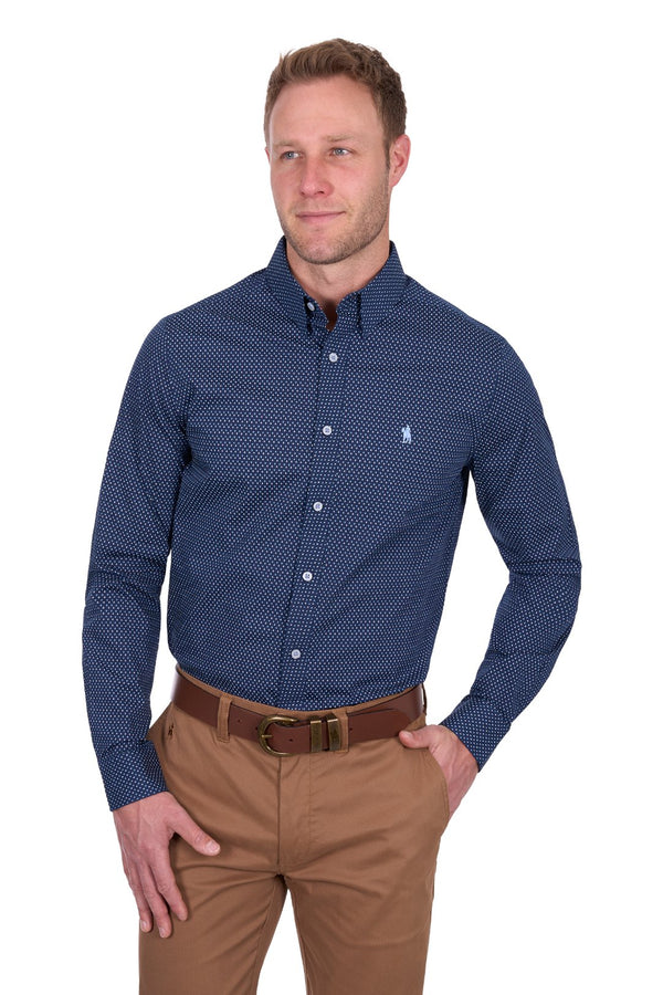 Thomas Cook - Mens - David Tailored Fit Shirt - Navy/Blue