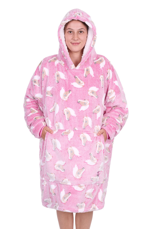 Thomas Cook - Snuggle Hoodie Horse - Adult - Pink