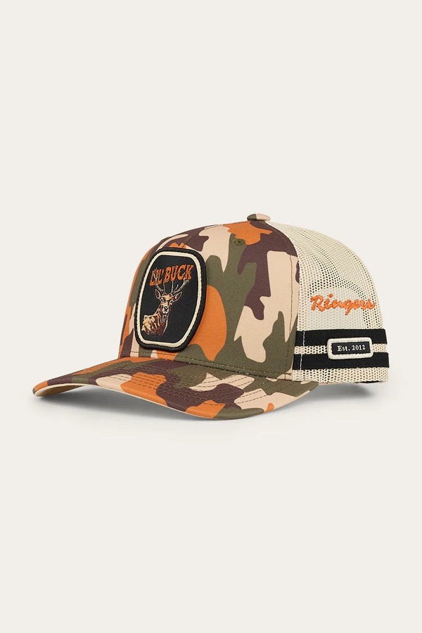 Ringers Western - Kids - Cap - Trucker - Buck ~ Orange Camo
