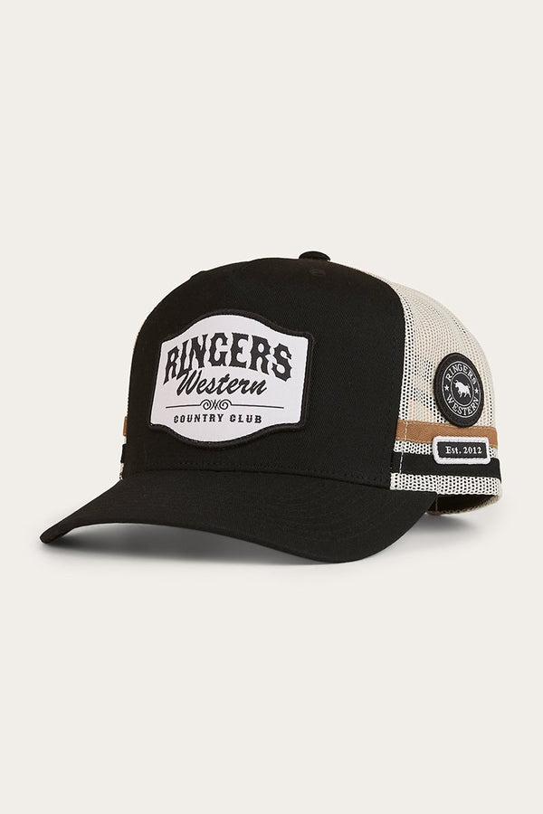 Ringers Western - Cap - Trucker - Country Club - Black