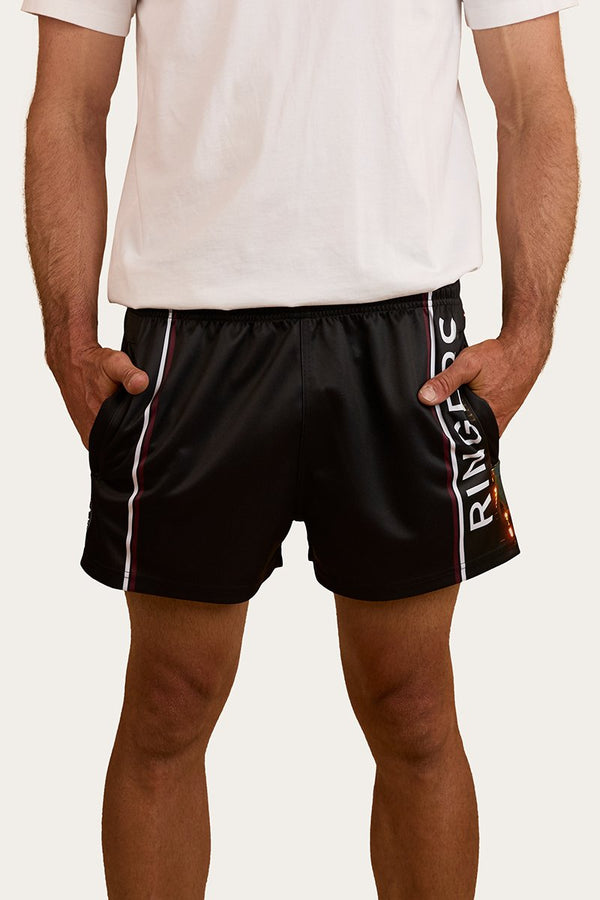 Ringers Western - Unisex - Footy Short Ringers SignBull Truck-Multi