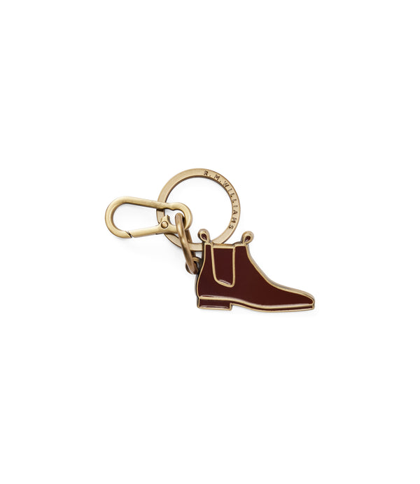 R.M.Williams - Boot Enamel Keyring - Chestnut