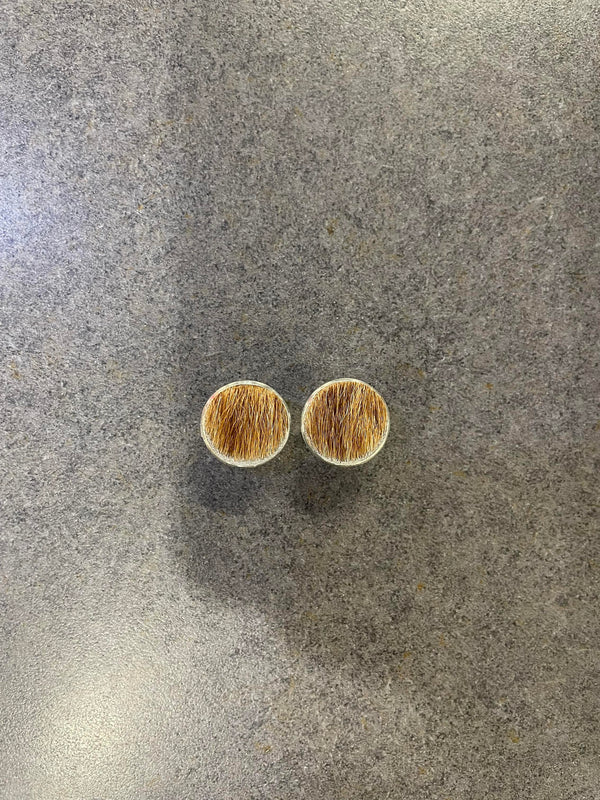 Paisley May - PMB Cowhide Stud - Silver - 16mm