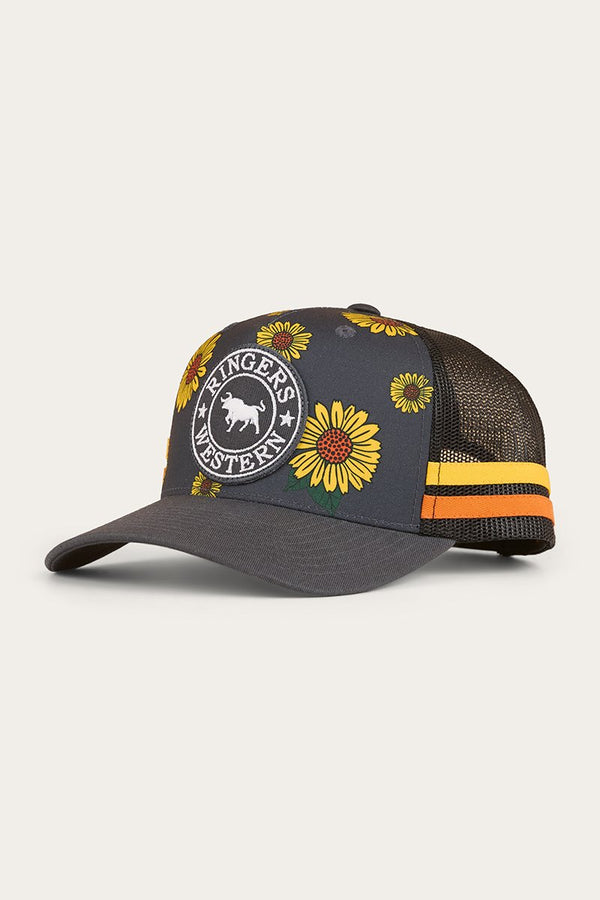 Ringers Western - Cap - Trucker - Sunflowers - Black/Multi
