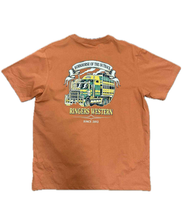 Ringers Western - Mens - Workhorse Loose Tee - Rust