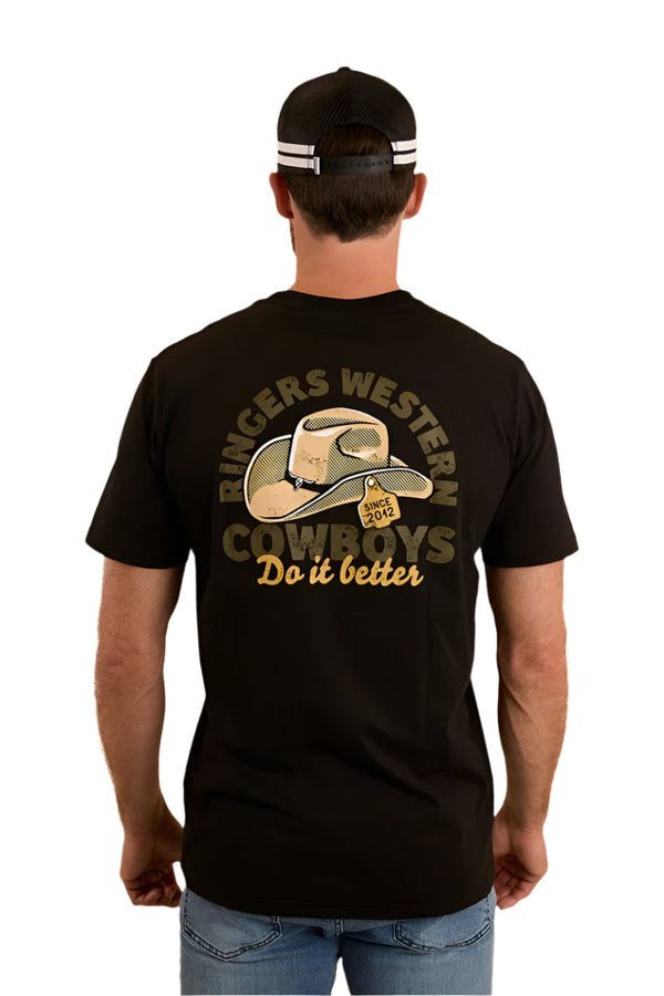 Ringers Western - Unisex - Cowboys Do It Better Tee - Black
