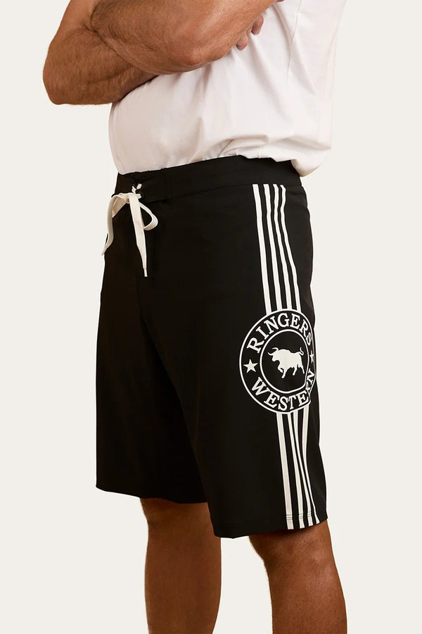 Ringers Western - Mens - Southern Cross Swim Short - Black/White