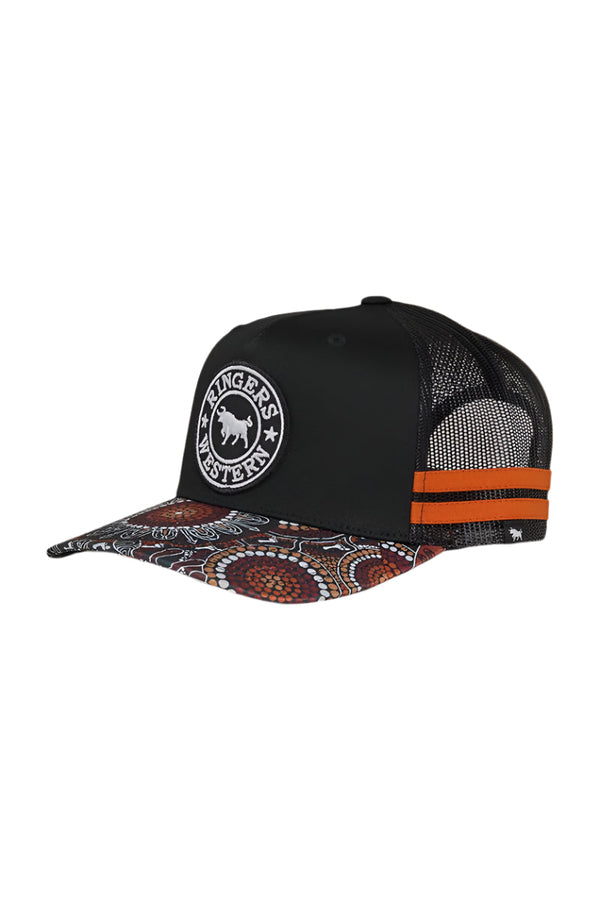 Ringers Western - Cap - Trucker - Walkabout Warrior - Blk