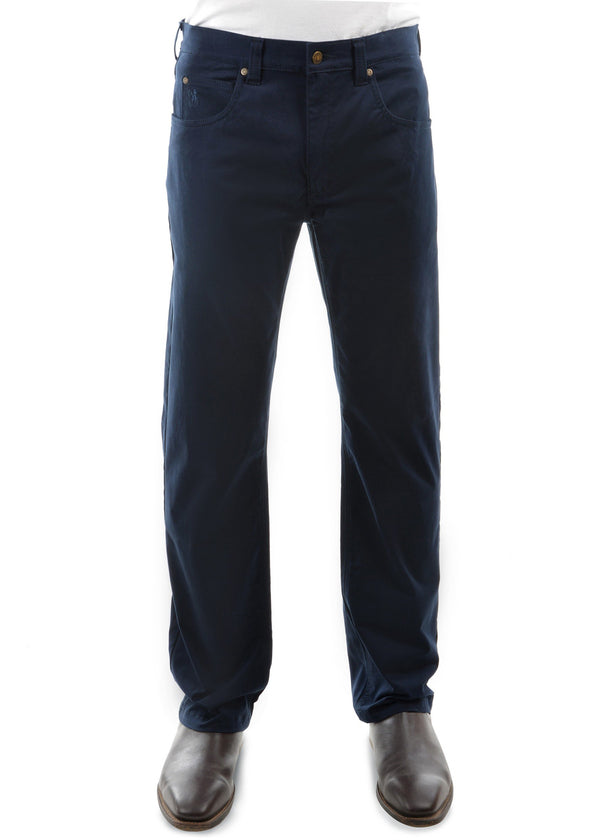 Thomas Cook - Stretch Moleskin Jean - Navy - 32 leg