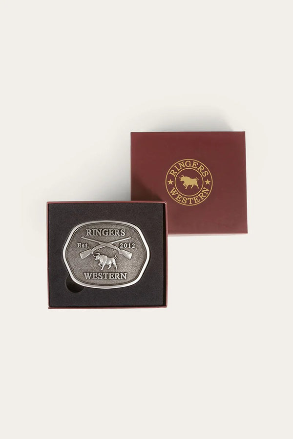 Ringers Western - Bandit Belt Buckle - Silver