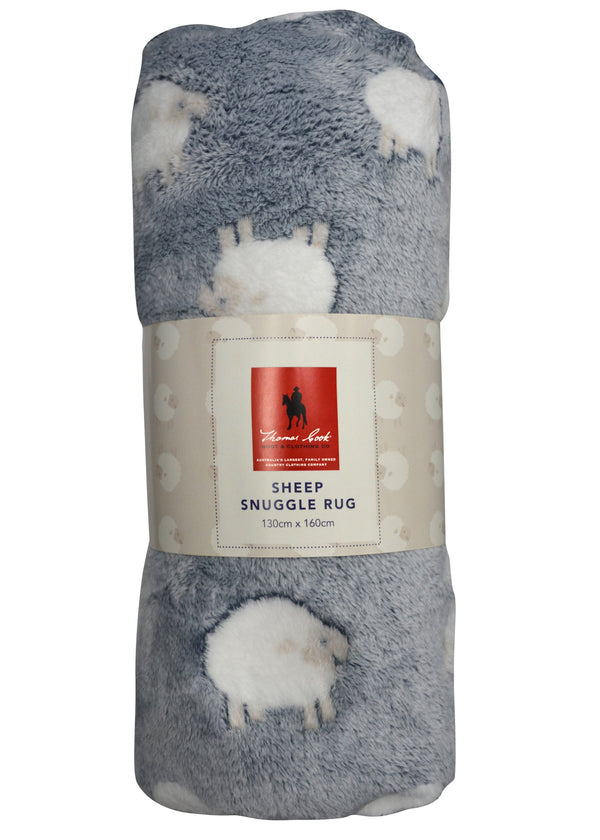 Thomas Cook - Snuggle Rug - Sheep - Grey/Blue