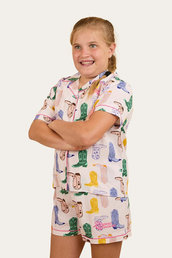 Ringers Western - Kids - Bianca Short PJ's Set ~ Barely Pink
