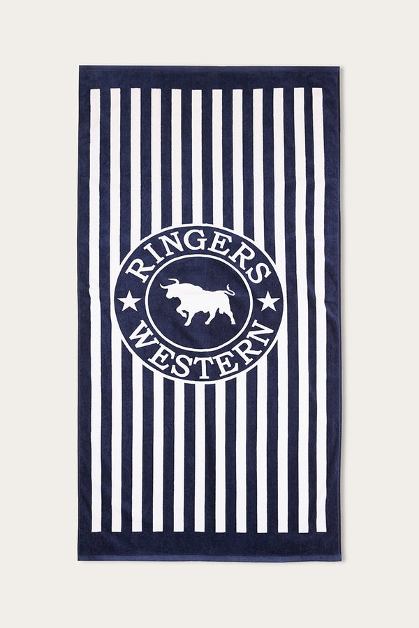 Ringers Western - Towel - RW - Navy Stripe